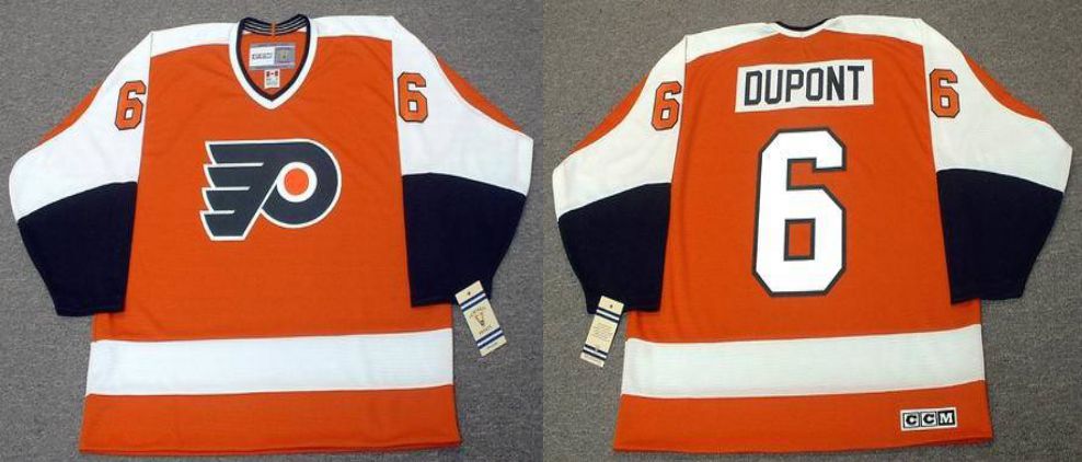 2019 Men Philadelphia Flyers #6 Dupont Orange CCM NHL jerseys